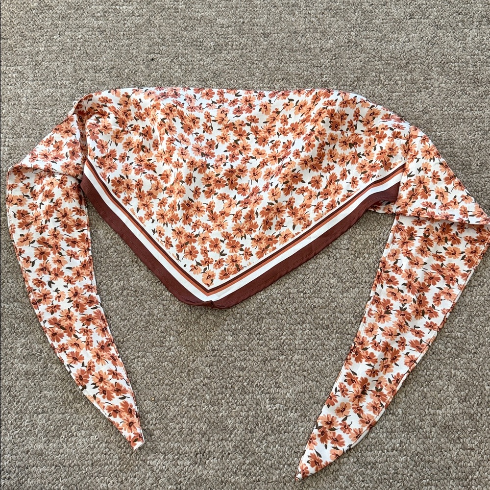 Floral Bandana Scarf Top